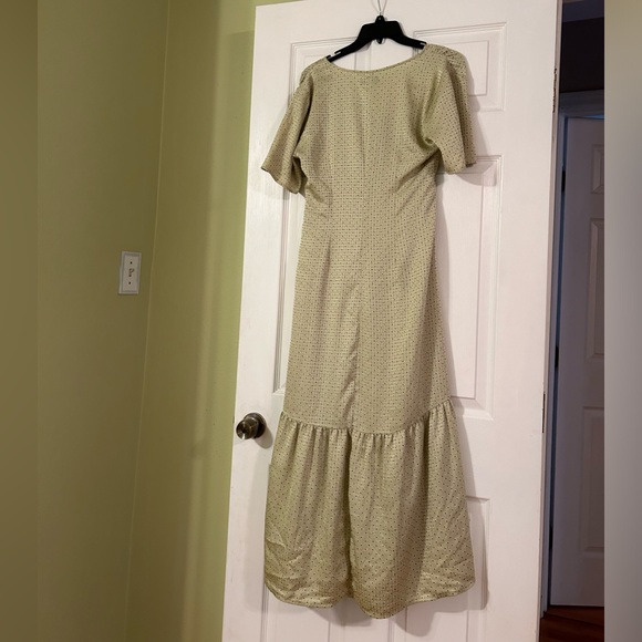 Polka Dot Satin Dress - Picture 6 of 8